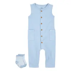 CARTER'S - Conjunto 2 Piezas Enterito Y Calcetines Bebé Niño