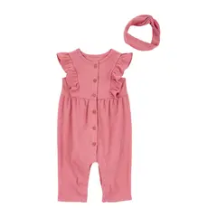 CARTER'S - Conjunto 2 Piezas Enterito Y Cintillo Bebé Niña