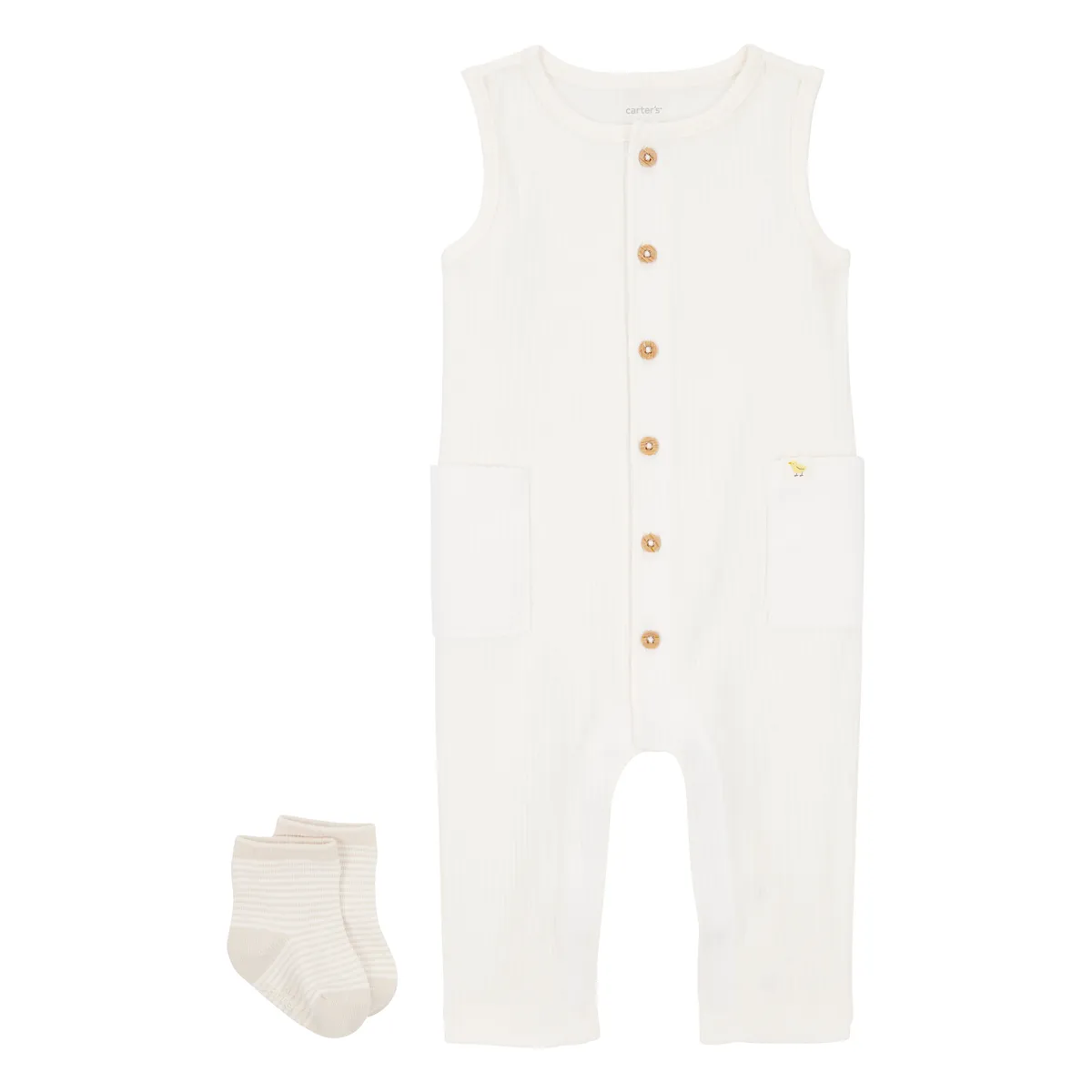 CARTER'S - Conjunto 2 Piezas Enterito Y Calcetines Bebé Unisex Carter's