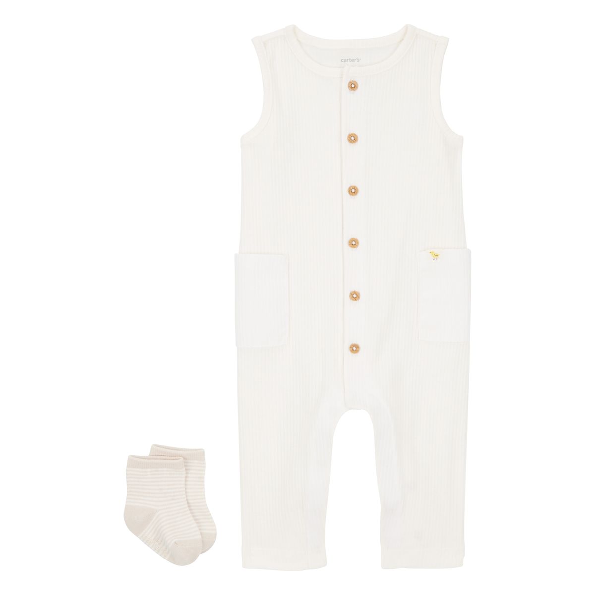 CARTER'S - Conjunto 2 Piezas Enterito Y Calcetines Bebé Unisex Carter's