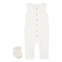 Conjunto 2 Piezas Enterito Y Calcetines Bebé Unisex