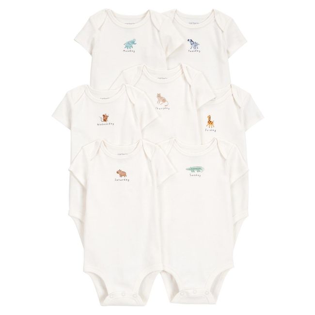 CARTER'S - Pack 7 Bodys Algodón Bebé Unisex Carter's