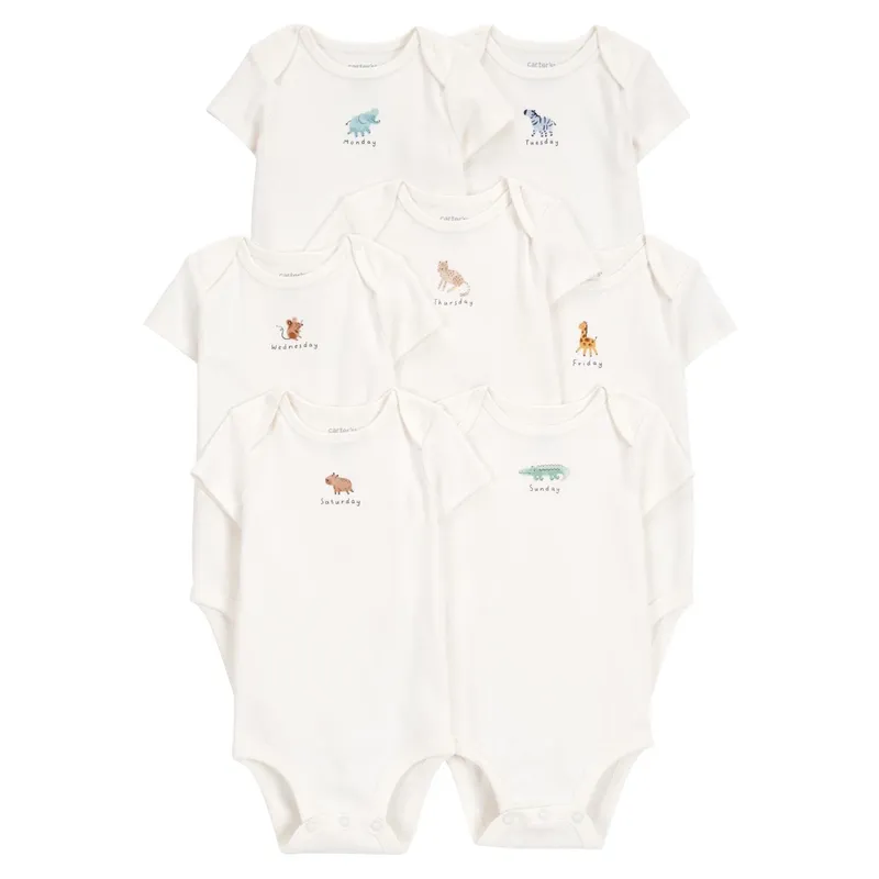 CARTER'S - Pack 7 Bodys Algodón Bebé Unisex Carter's