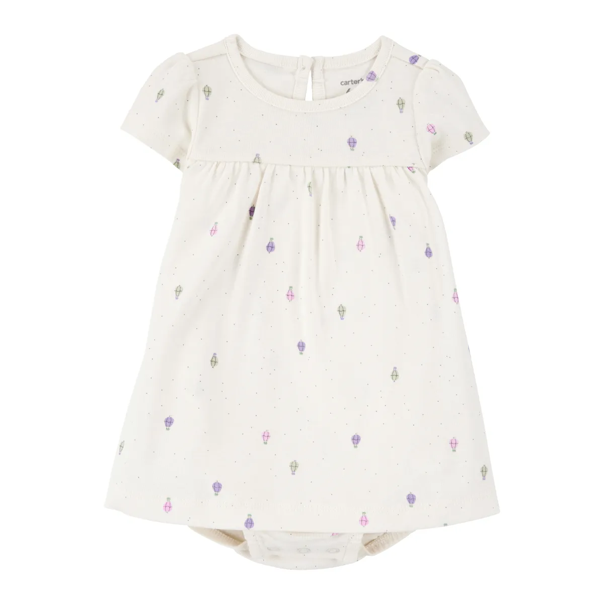 CARTER'S - Conjunto 2 Piezas Vestido Con Cubre Pañal Y Chaleco Bebé Niña Carter's