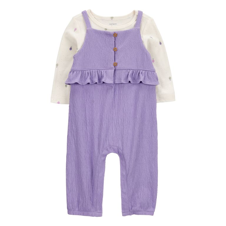 CARTER'S Conjunto 2 Piezas Polera Y Jardinera Bebé Niña