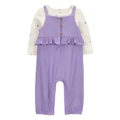 CARTER'S - Conjunto 2 Piezas Polera Y Jardinera Bebé Niña