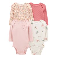 Pack 4 Bodys Algodón Bebé Niña