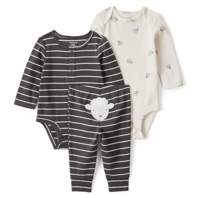 Imagen 1 del producto Conjunto 3 Piezas Pantalón Y Bodys Bebé Niño