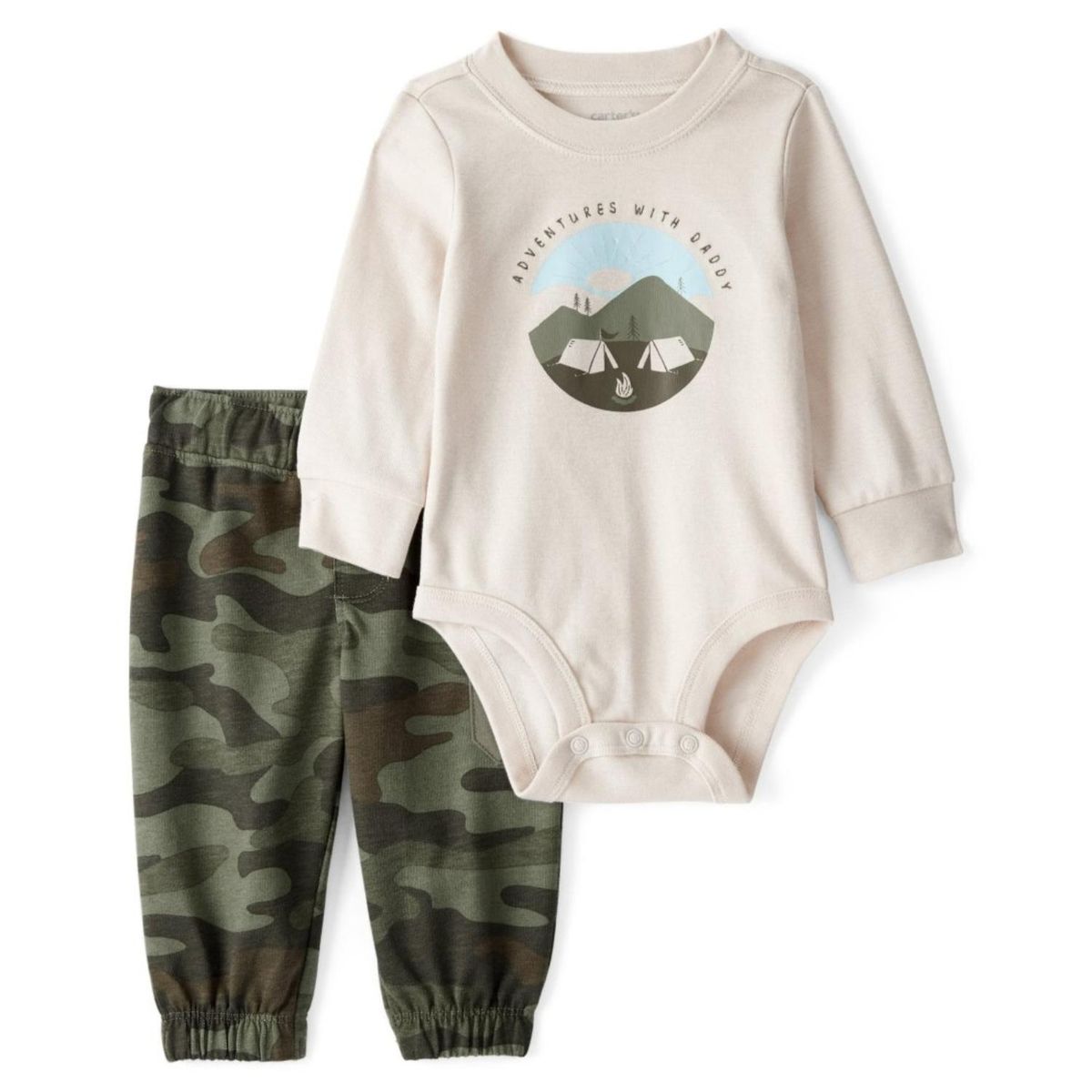 CARTER'S - Conjunto 2 Piezas Body Y Pantalón Buzo Bebé Niño Carter's