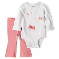 Conjunto 2 Piezas Body Y Pantalón Bebé Niña