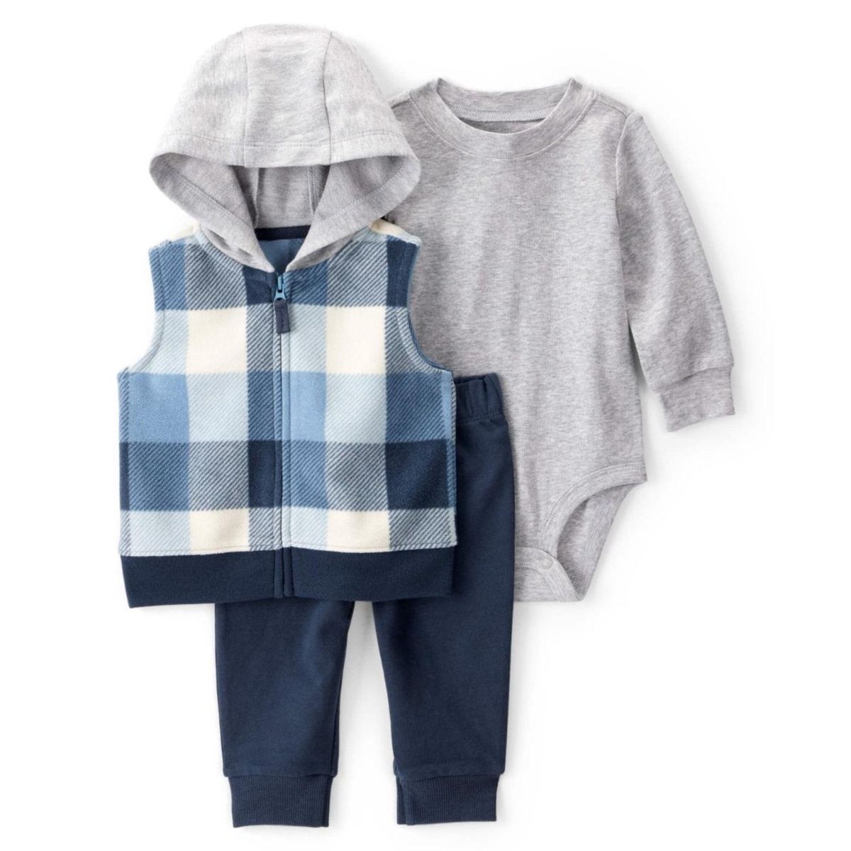 CARTER'S - Conjunto 3 Piezas Polerón, Pantalón Y Body Bebé Niño Carter's