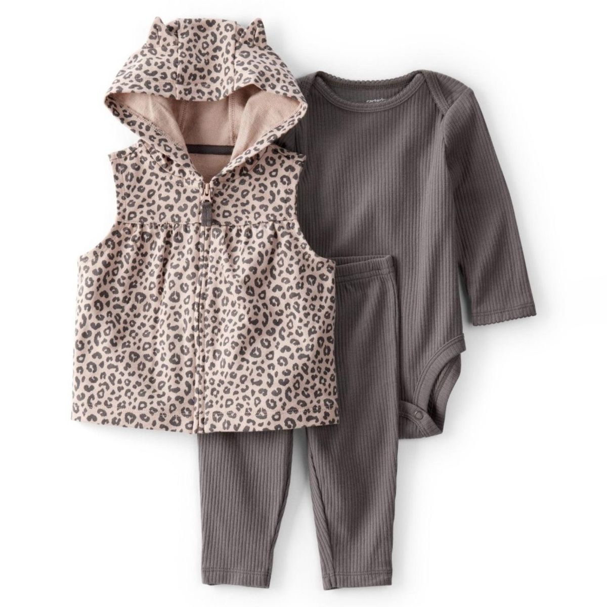 CARTER'S - Conjunto 3 Piezas Polerón, Calza Y Body Bebé Niña Carter's