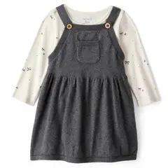 CARTER'S - Conjunto 2 Piezas Vestido y Polera Manga Larga Bebé Niña