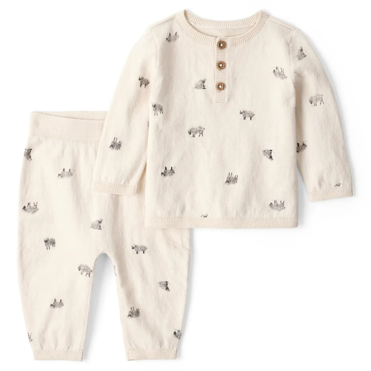 CARTER'S - Conjunto 2 Piezas Polerón y Pantalón Estampado Bebé Niño Carter's