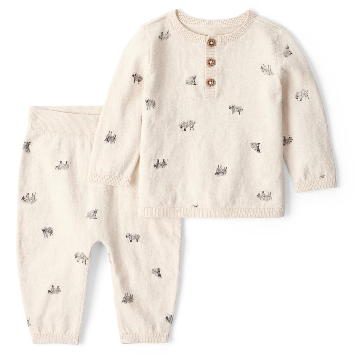 CARTER'S - Conjunto 2 Piezas Polerón y Pantalón Estampado Bebé Niño Carter's