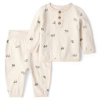 Conjunto 2 Piezas Polerón y Pantalón Estampado Bebé Niño