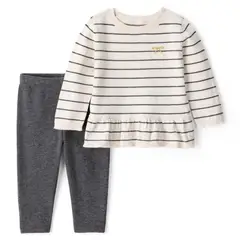 CARTER'S - Conjunto 2 Piezas Chaleco y Calza Bebé Niña