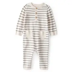 CARTER'S - Enterito Manga Larga Con Vuelos y Botones Bebé Niño