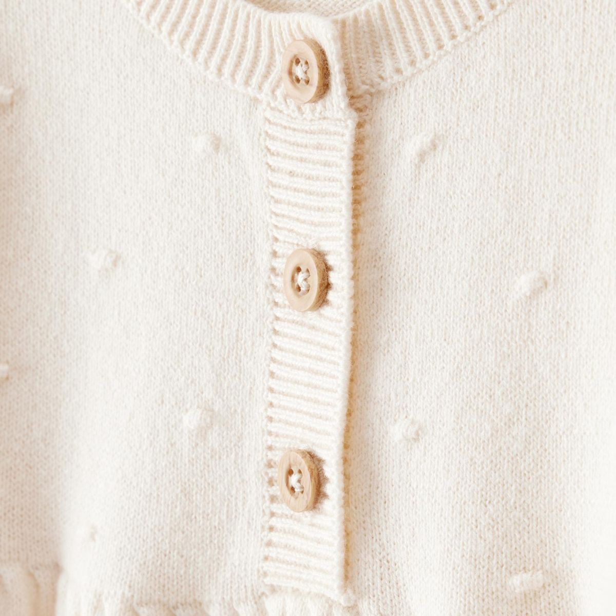 CARTER'S - Enterito Manga Larga Con Vuelos y Botones Bebé Niña Carter's