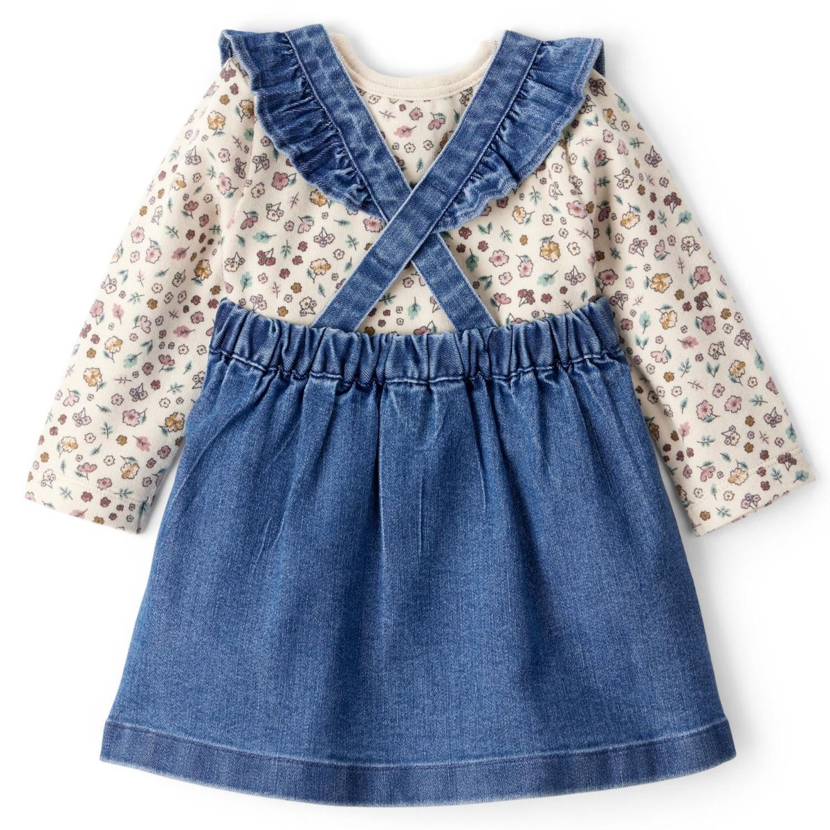 CARTER'S - Conjunto 3 Piezas Vestido, Polera Manga Larga y Pantys Bebé Niña Carter's