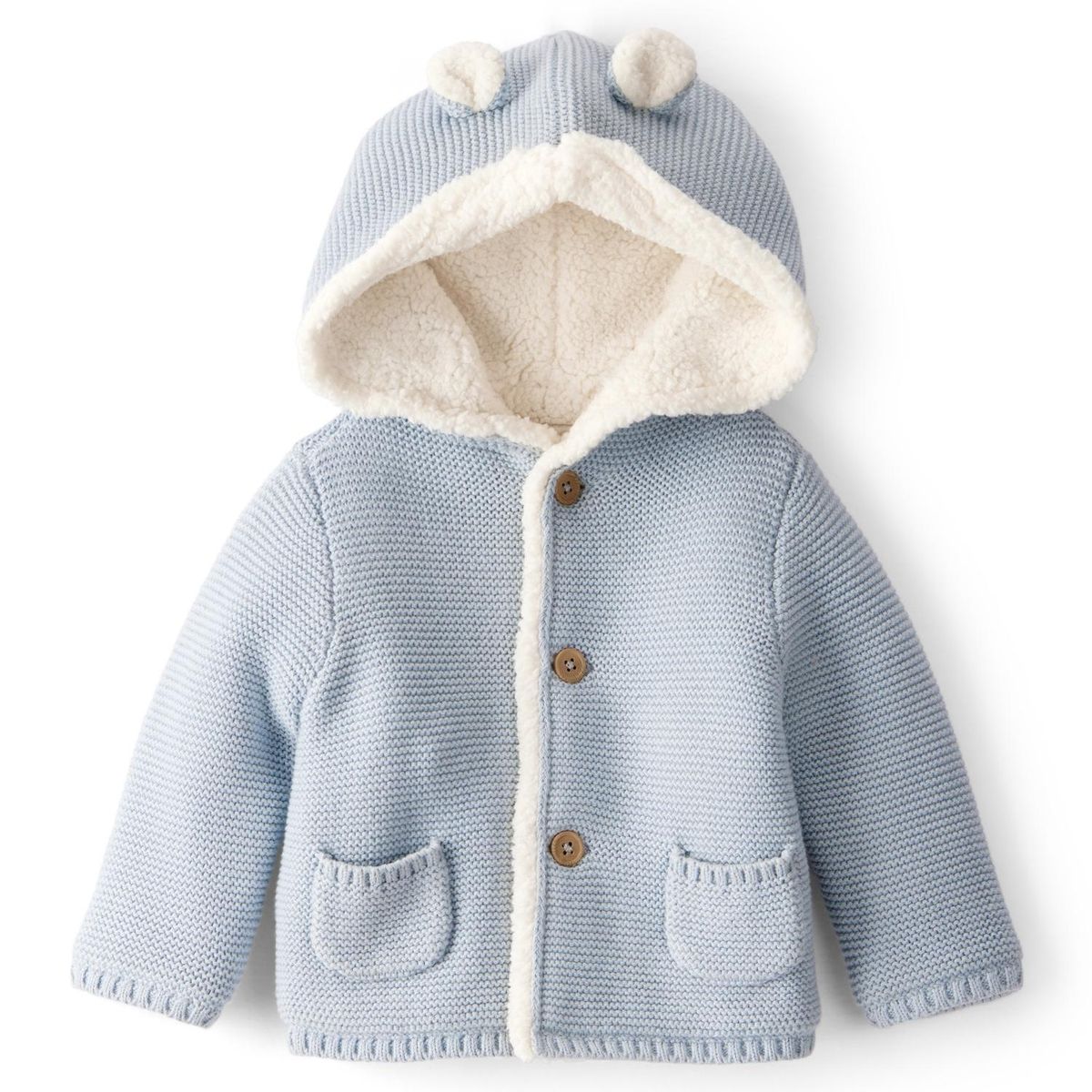 CARTER'S - Chaqueta Tejida Con Forro Sherpa Bebé Niño Carter's