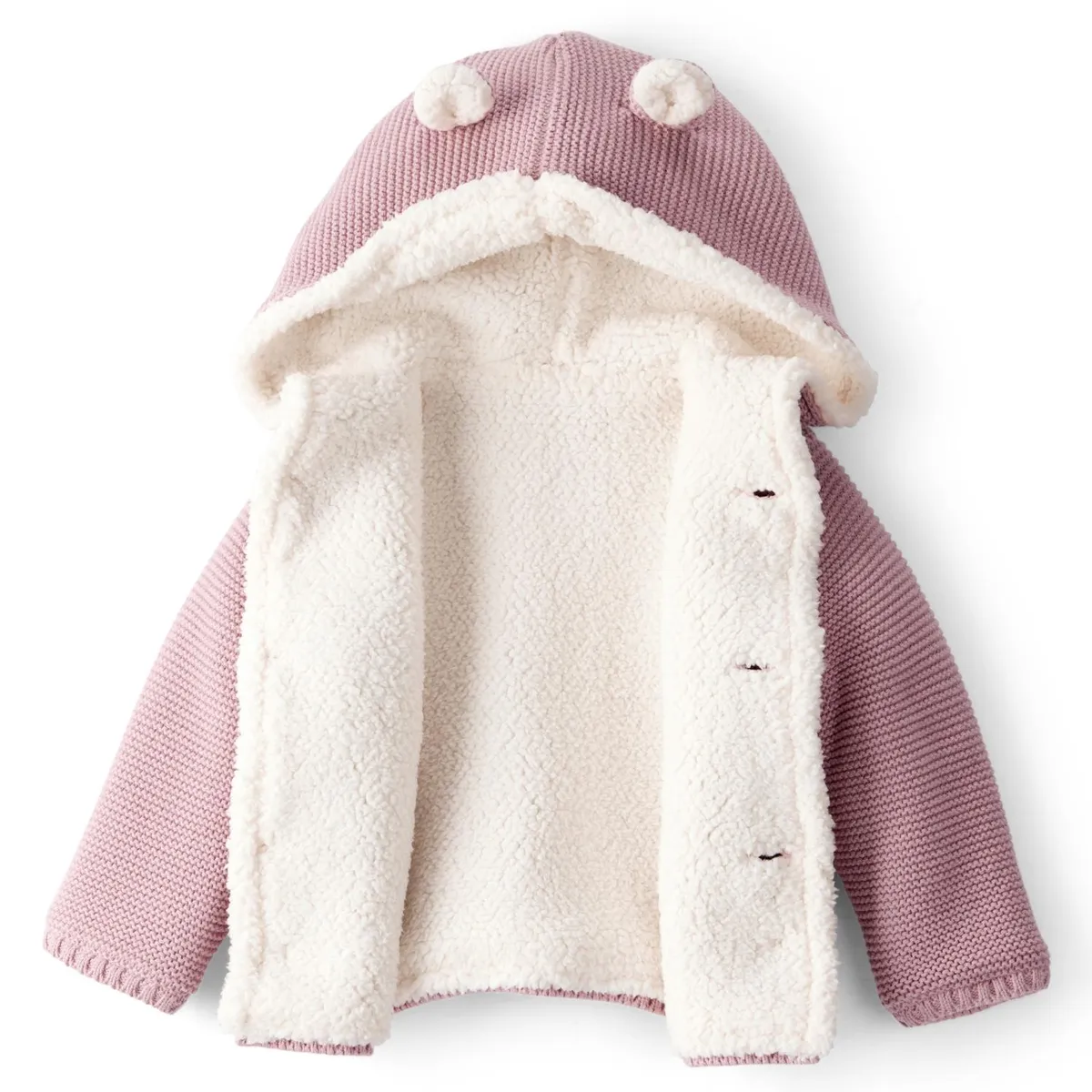 CARTER'S - Polerón Orejitas Con Forro Sherpa Bebé Niña Carter's