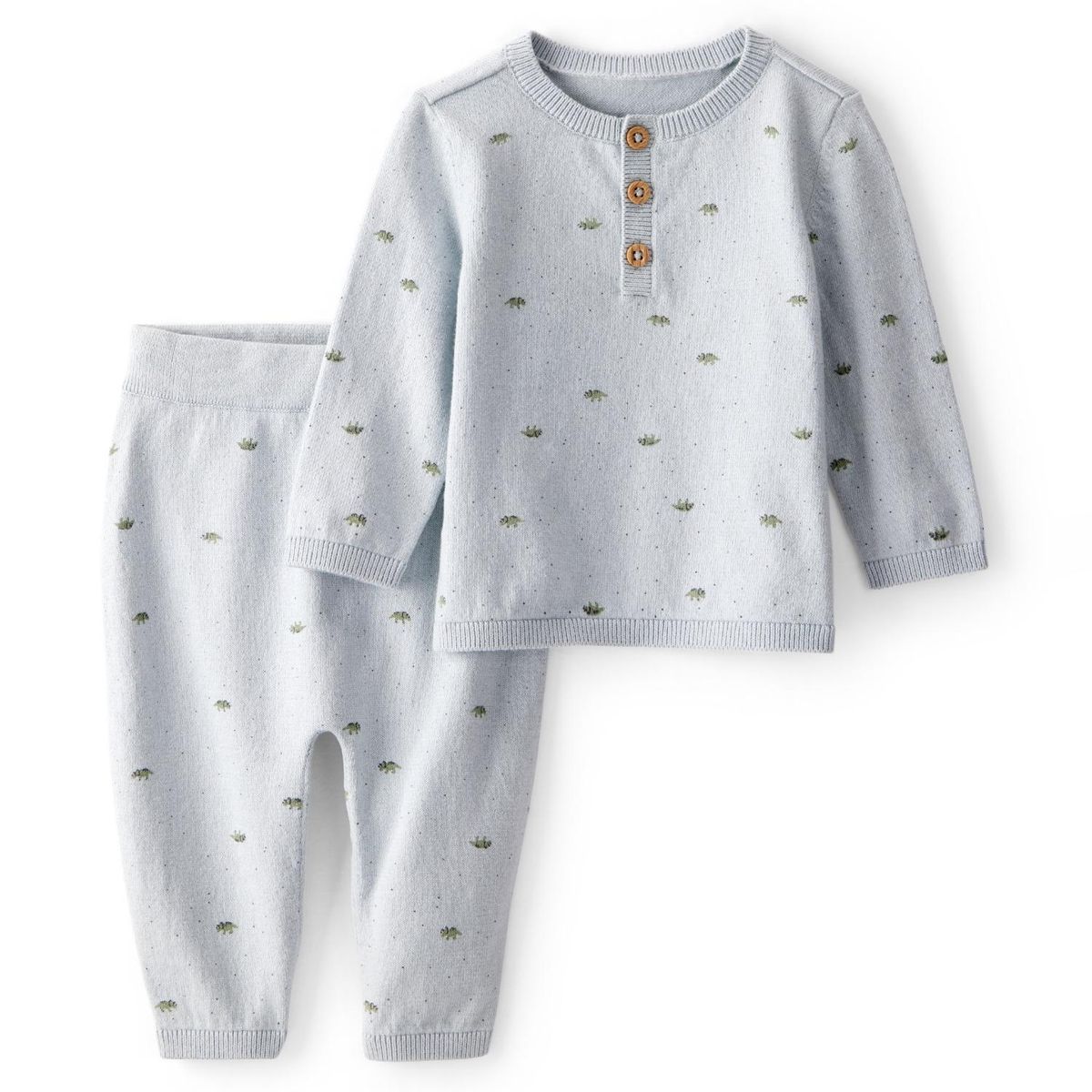 CARTER'S - Conjunto 2 Piezas Polerón y Pantalón Dinosaurios Bebé Niño Carter's