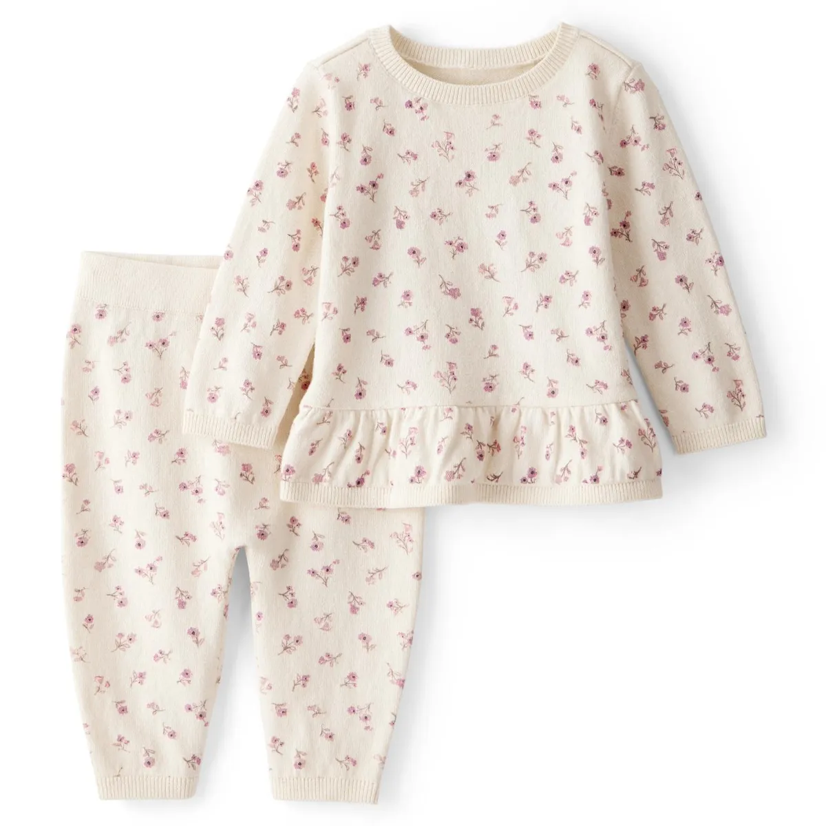 CARTER'S - Conjunto 2 Piezas Polera Manga Larga y Pantalón Bebé Niña Carter's