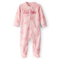 Pijama Polar Estampado Little Sister Bebé Niña