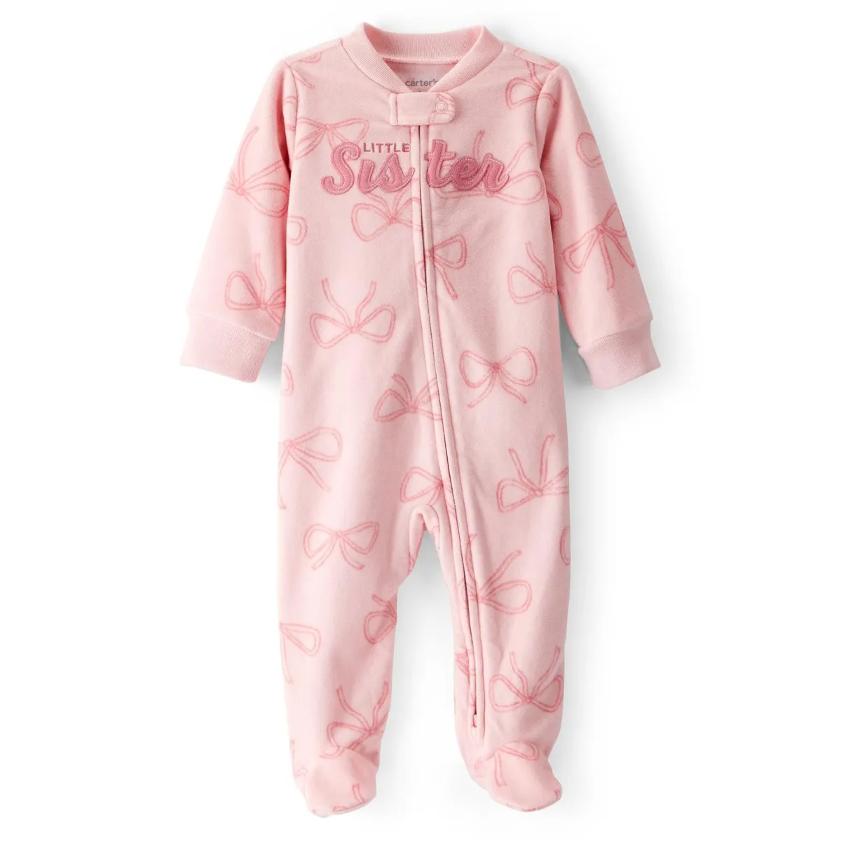 CARTER'S - Pijama Polar Estampado Little Sister Bebé Niña Carter's
