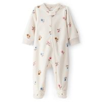 Pijama Polar Estampado Flores Bebé Niña