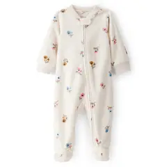 CARTER'S - Pijama Polar Estampado Flores Bebé Niña