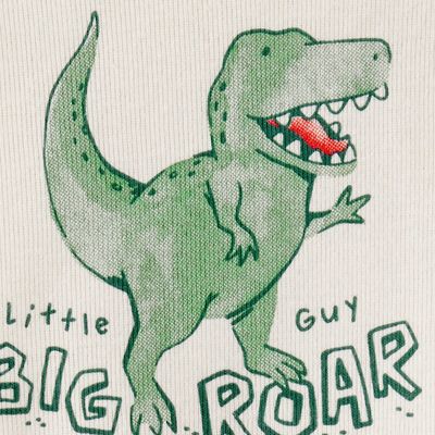 Imagen 2 del producto Conjunto 3 Piezas Polerón, Body y Pantalón Buzo Dinosaurios Bebé Niño