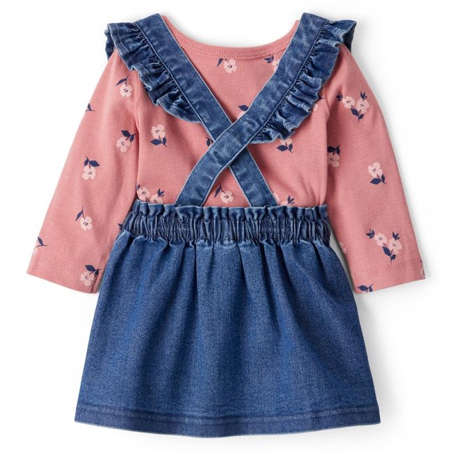 CARTER'S - Conjunto 3 Piezas Vestido, Polera Manga Larga y Pantys Bebé Niña Carter's