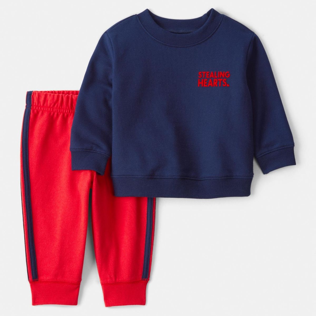 CARTER'S - Conjunto 2 Piezas San Valentín Polerón y Pantalón Buzo Bebé Niño Carter's