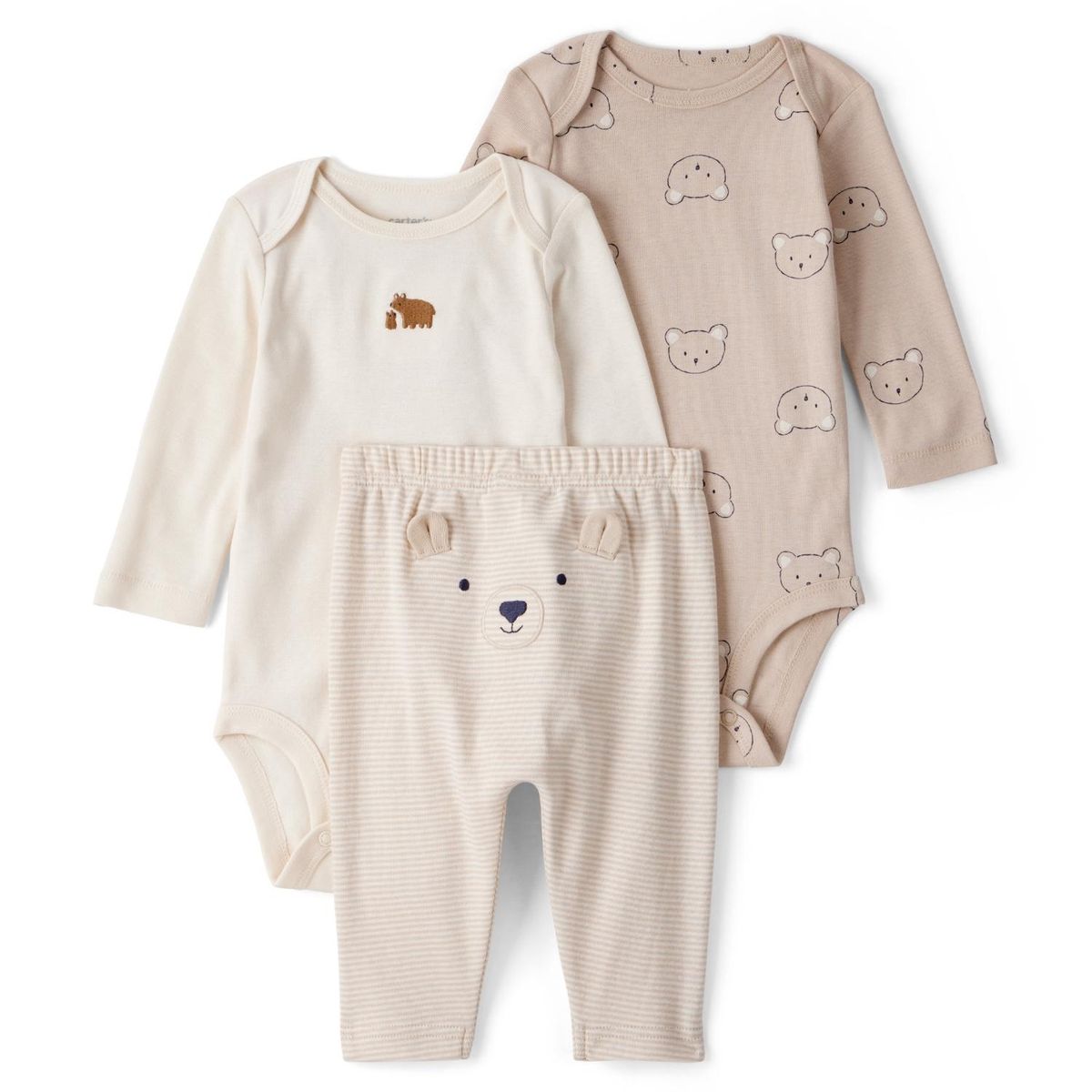 CARTER'S - Conjunto 3 Piezas Pantalón y Dos Body Bebé Niño Carter's