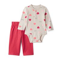 Conjunto 2 Piezas Body y Pantalón Bebé Niña