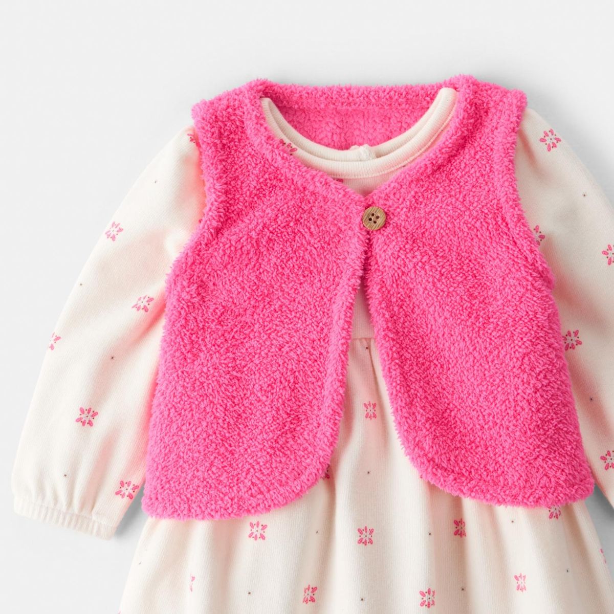 CARTER'S - Conjunto 2 Piezas Vestido y Chaleco Vest Bebé Niña Carter's