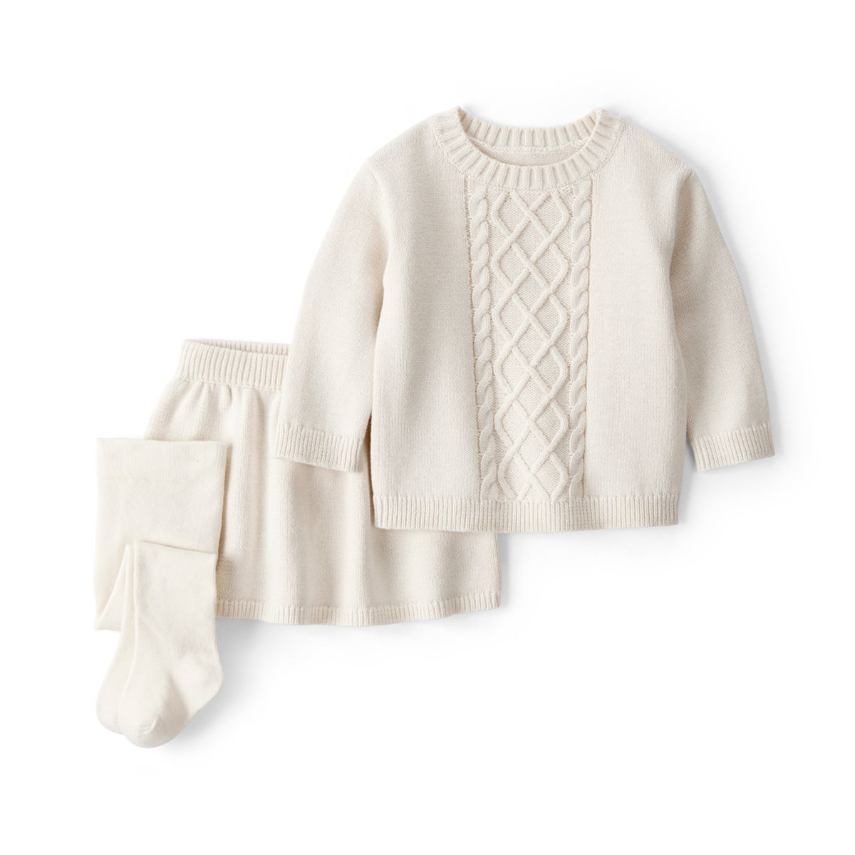 CARTER'S - Conjunto 3 Piezas Falda, Sweater y Patys Bebé Niña Carter's