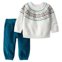 CARTER'S - Conjunto 2 Piezas Sweater y Pantalón Cotelé Bebé Niño