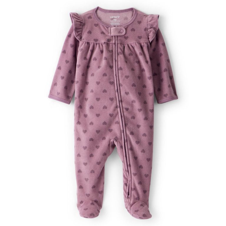 Pijama Polar Estampado Bebé Niña Carter's