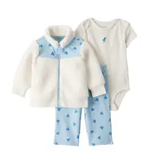 CARTER'S - Conjunto 3 Piezas Polerón, Calza y Body Bebé Niña