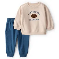 Conjunto 2 Piezas Polerón y Pantalón Buzo Bebé Niño