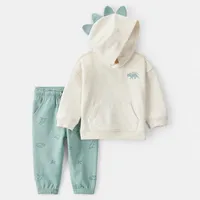 Conjunto 2 Piezas Polerón y Pantalón Dinosaurios Bebé Niño