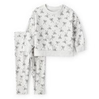 Conjunto 2 Piezas Polerón y Calza Estampado Bebé Niña