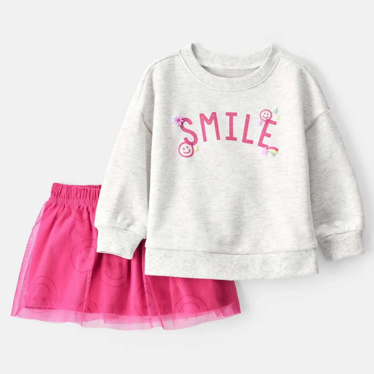 CARTER'S - Conjunto 2 Piezas Polerón y Falda Tul Bebé Niña Carter's