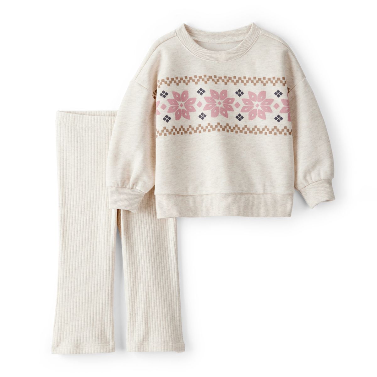 CARTER'S - Conjunto 2 Piezas Polerón y Pantalón Bebé Niña Carter's