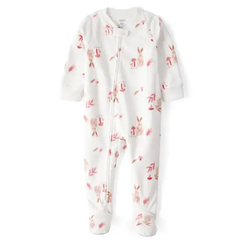 CARTER'S - Pijama Polar Estampado Conejitos Bebé Niña
