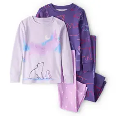 CARTER'S - Pijama 4 Piezas Algodon Bebé Niña
