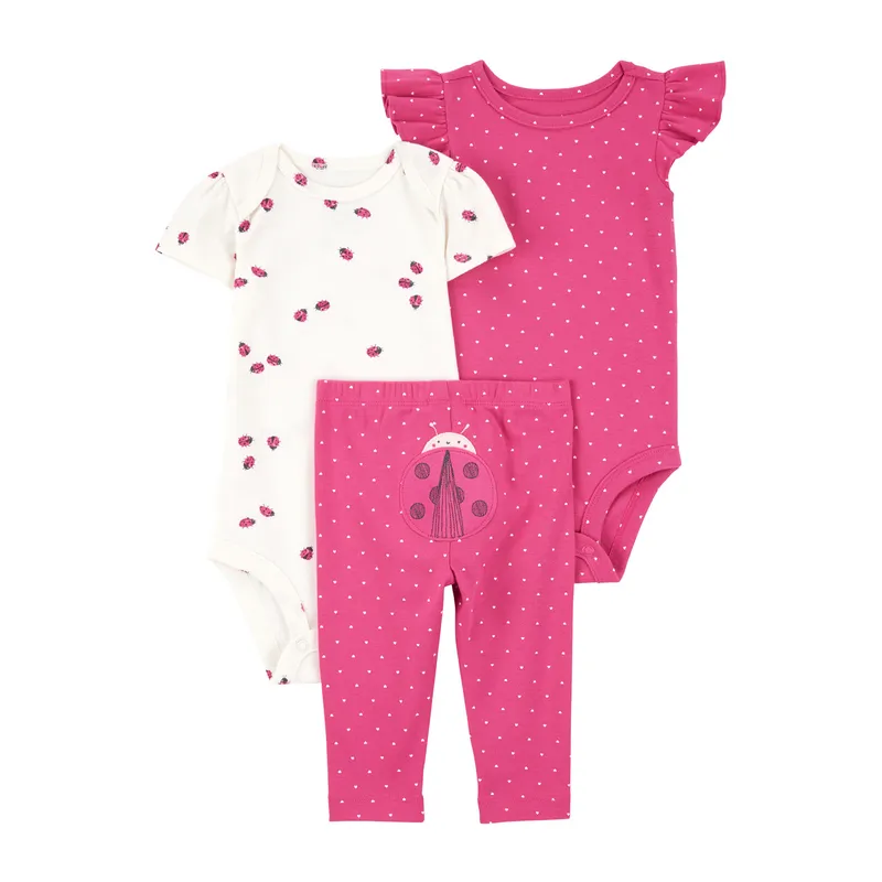CARTER'S - Conjunto 3 Piezas Calza Y Dos Body Bebé Niña Carter's